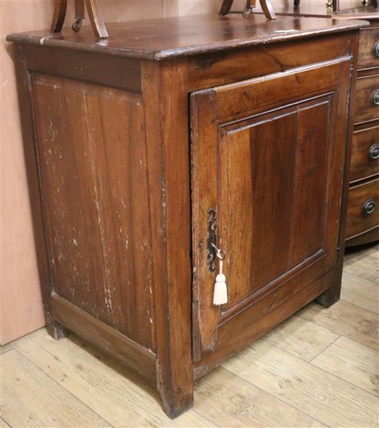 A French cherrywood low cupboard, W.90cm H.97cm